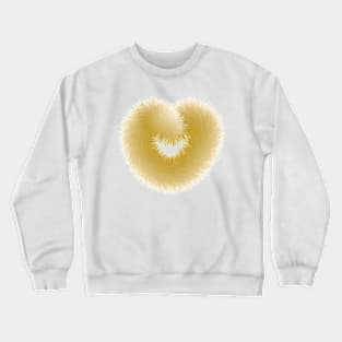 Golden Love With Fur Crewneck Sweatshirt